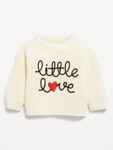 Loose Shaker-Stitch Sweater for Baby