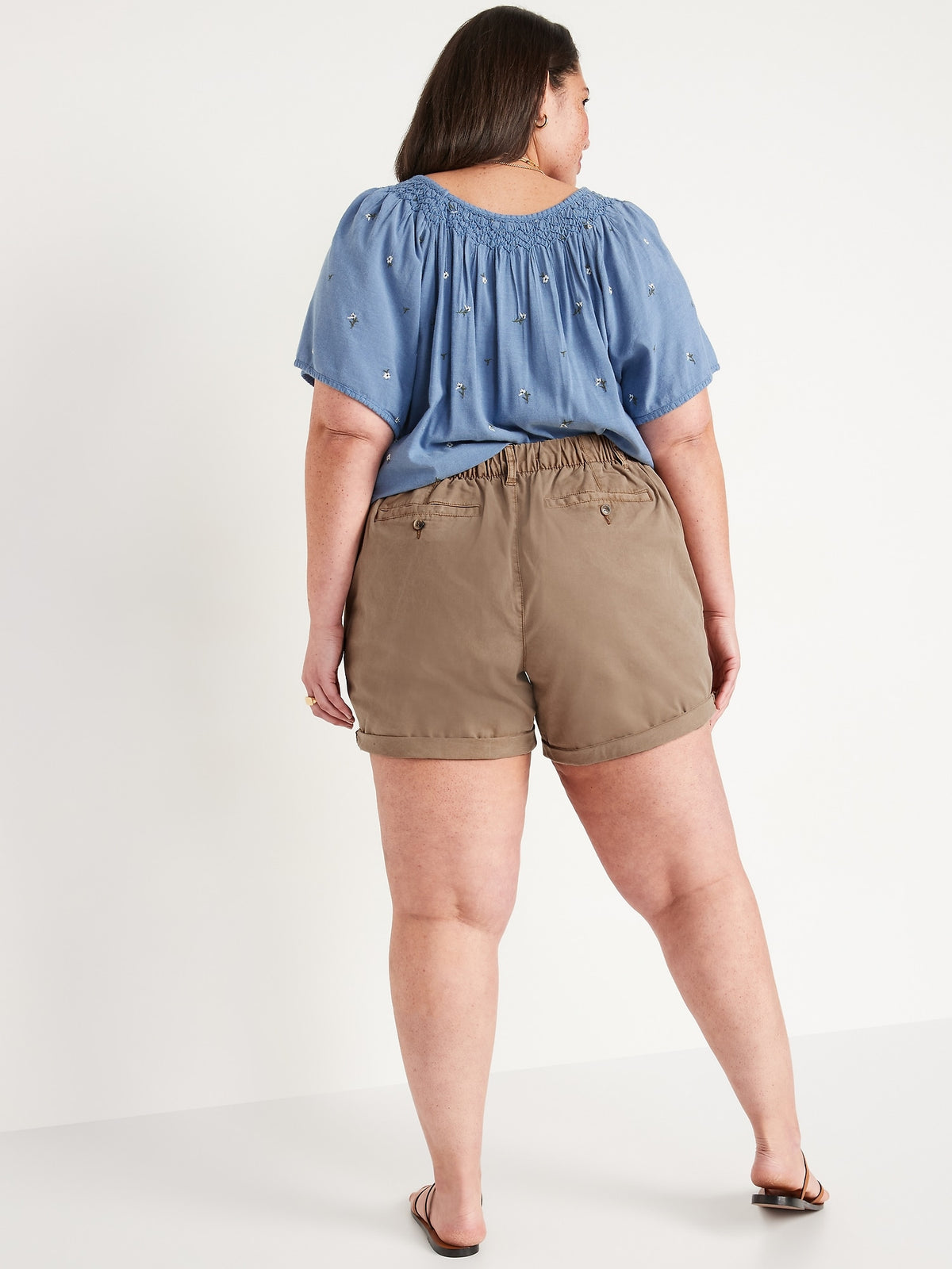 High-Waisted OGC Chino Shorts for Women -- 5-inch inseam
