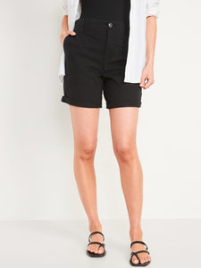 High-Waisted OGC Chino Shorts for Women -- 7-inch inseam