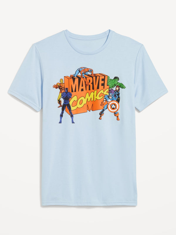 Maglietta Marvel Comics Uomo – Stampe Fumetti All Over – Colore Nero - 6