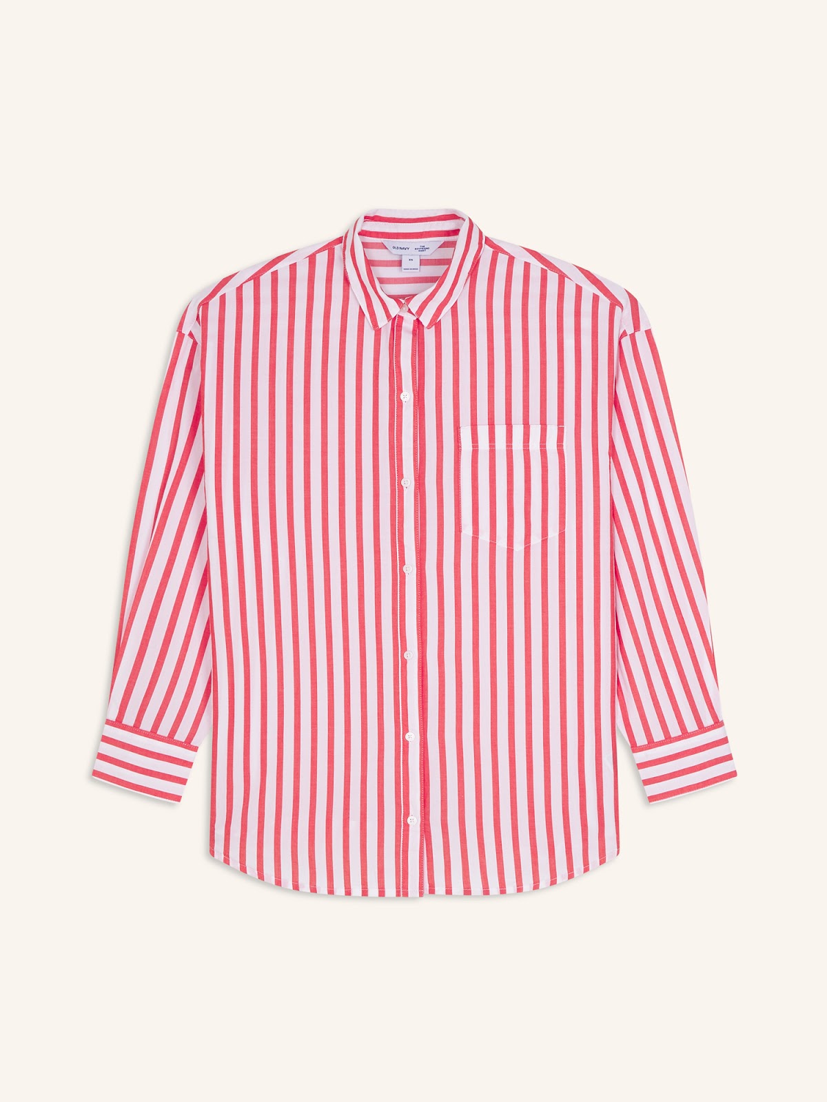 Oversized Button-Down Boyfriend Shirt