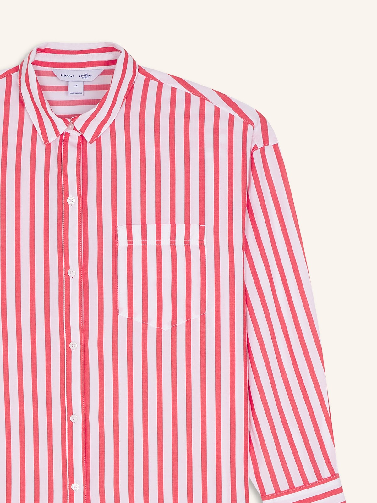 Oversized Button-Down Boyfriend Shirt