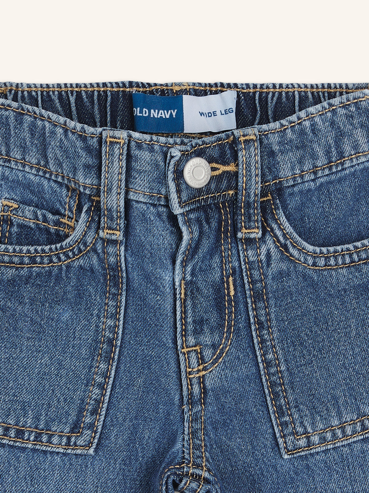 High-Waisted Baggy Utility Wide-Leg Jeans for Toddler Girls