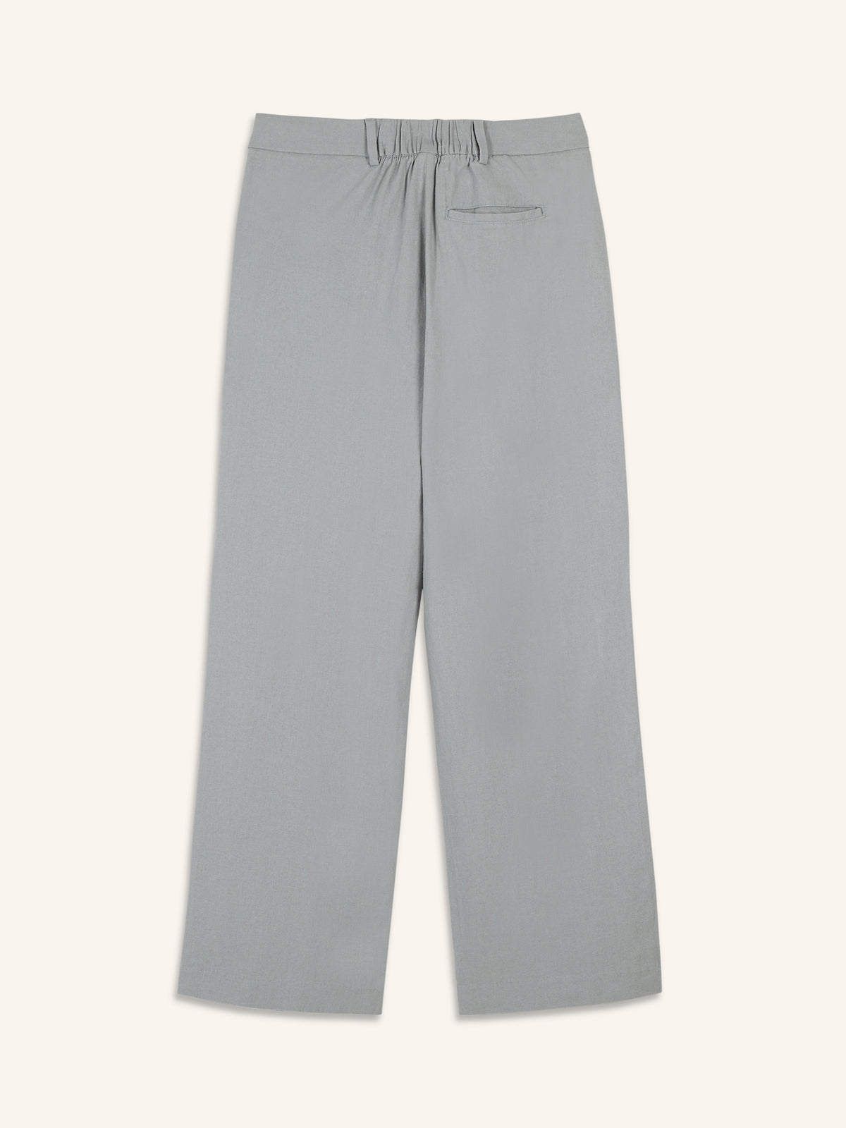 Extra High-Waisted Linen-Blend Wide-Leg Trouser Pants