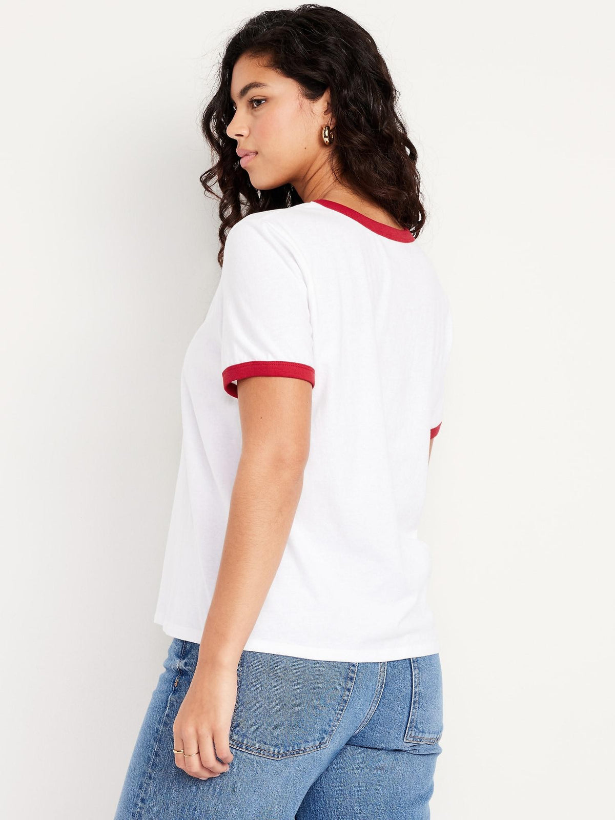 EveryWear Crew-Neck Graphic Ringer T-Shirt