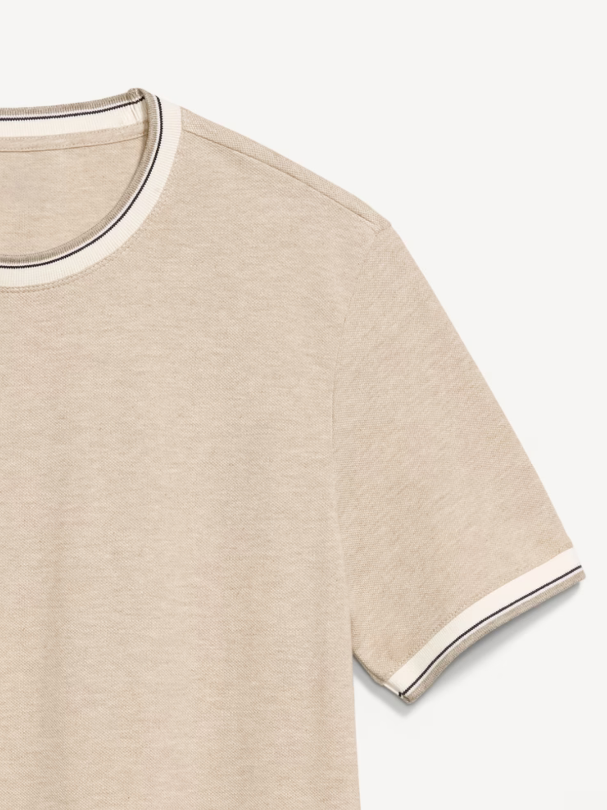 Crew-Neck Pique T-Shirt