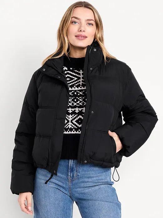 Water-Resistant Nylon Puffer Jacket