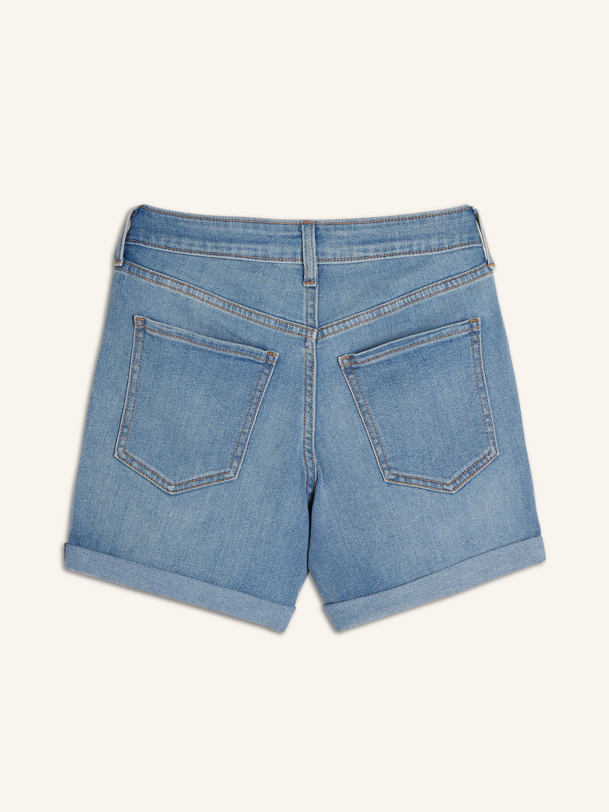 High waisted light wash jean shorts online