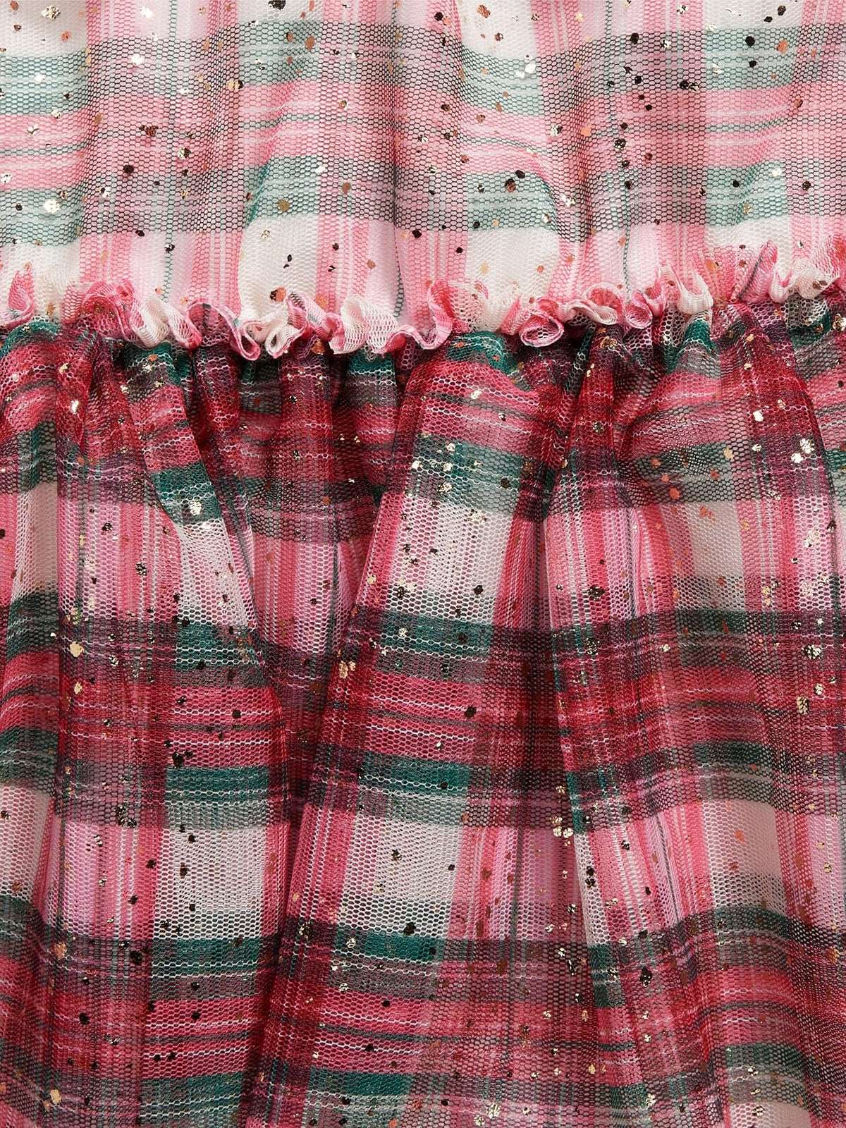 Flutter-Sleeve Tulle Tiered Dress for Toddler Girls