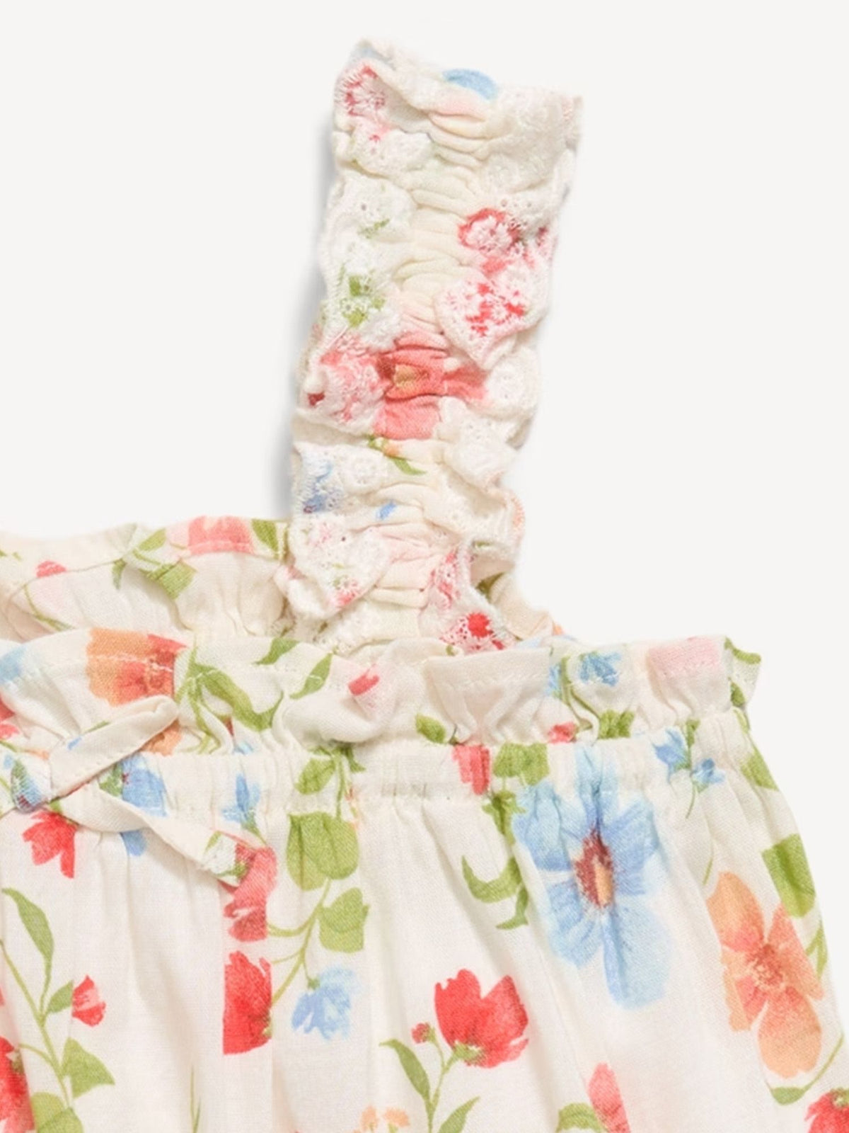 Printed Sleeveless Ruffled Top for Toddler Girls