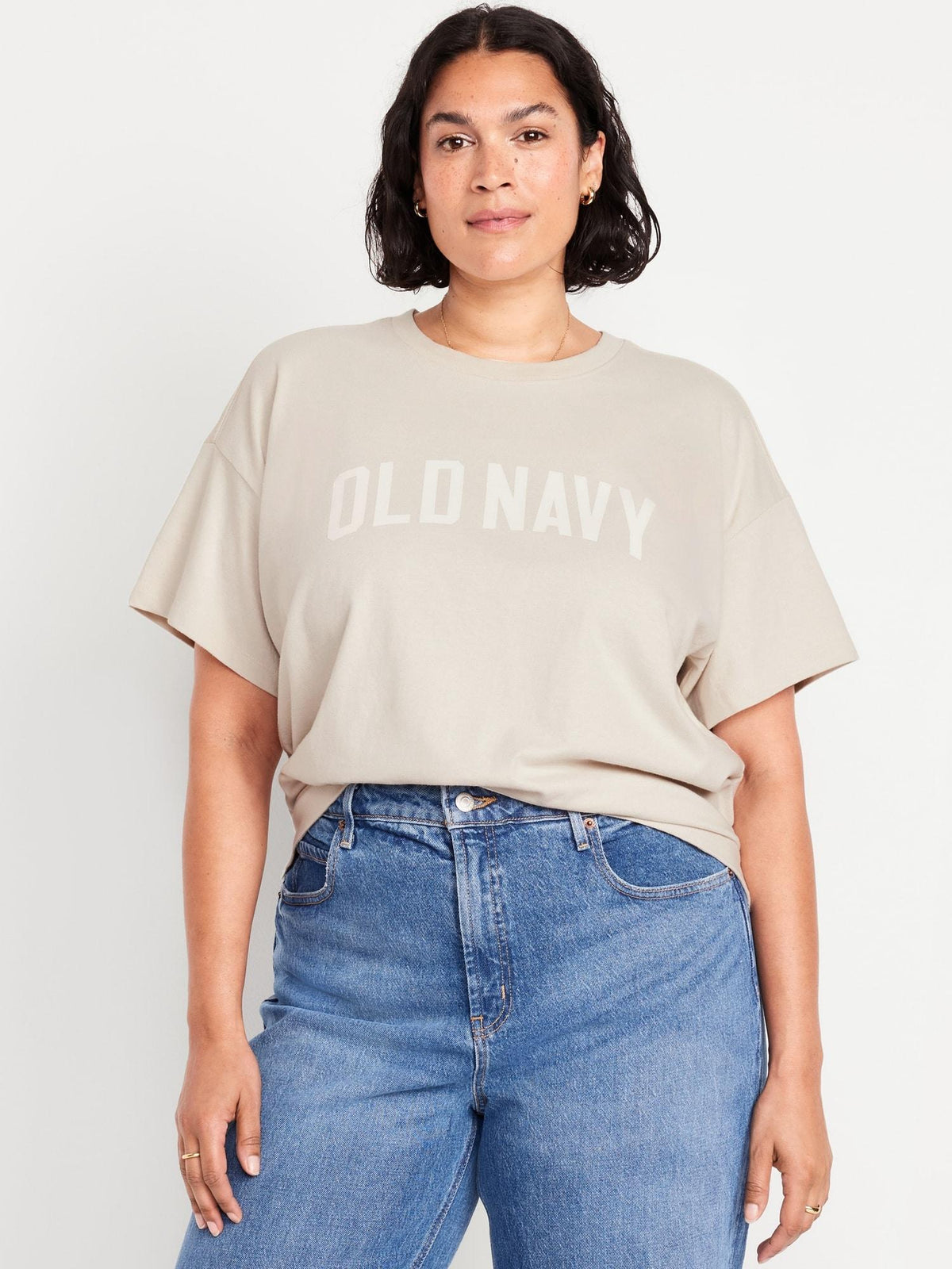 Vintage Crew-Neck Logo-Graphic T-Shirt