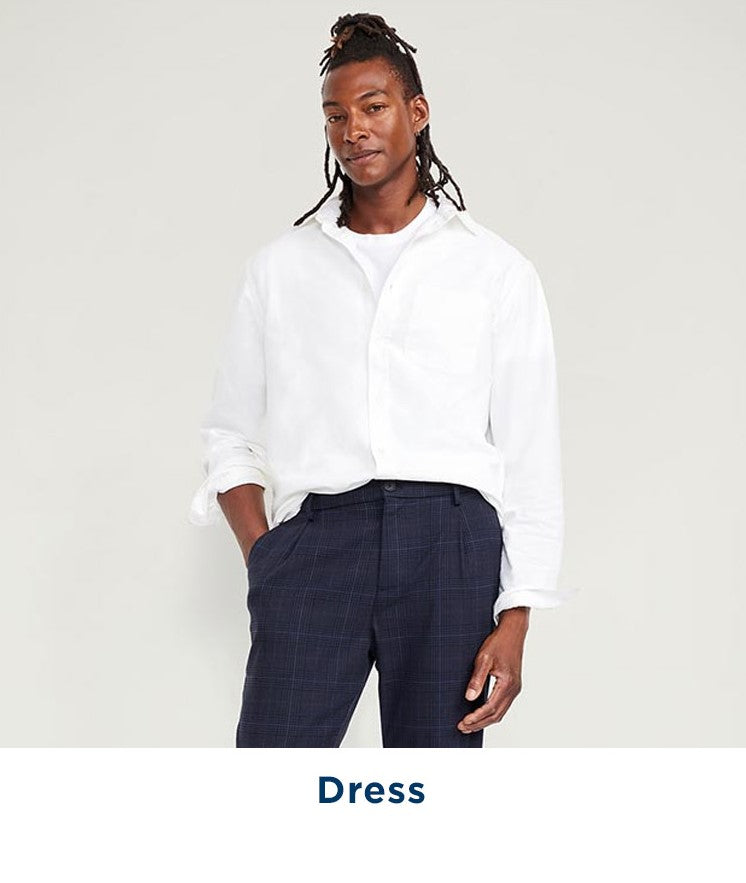 old navy men's white dress shirt Men's White Button Downs