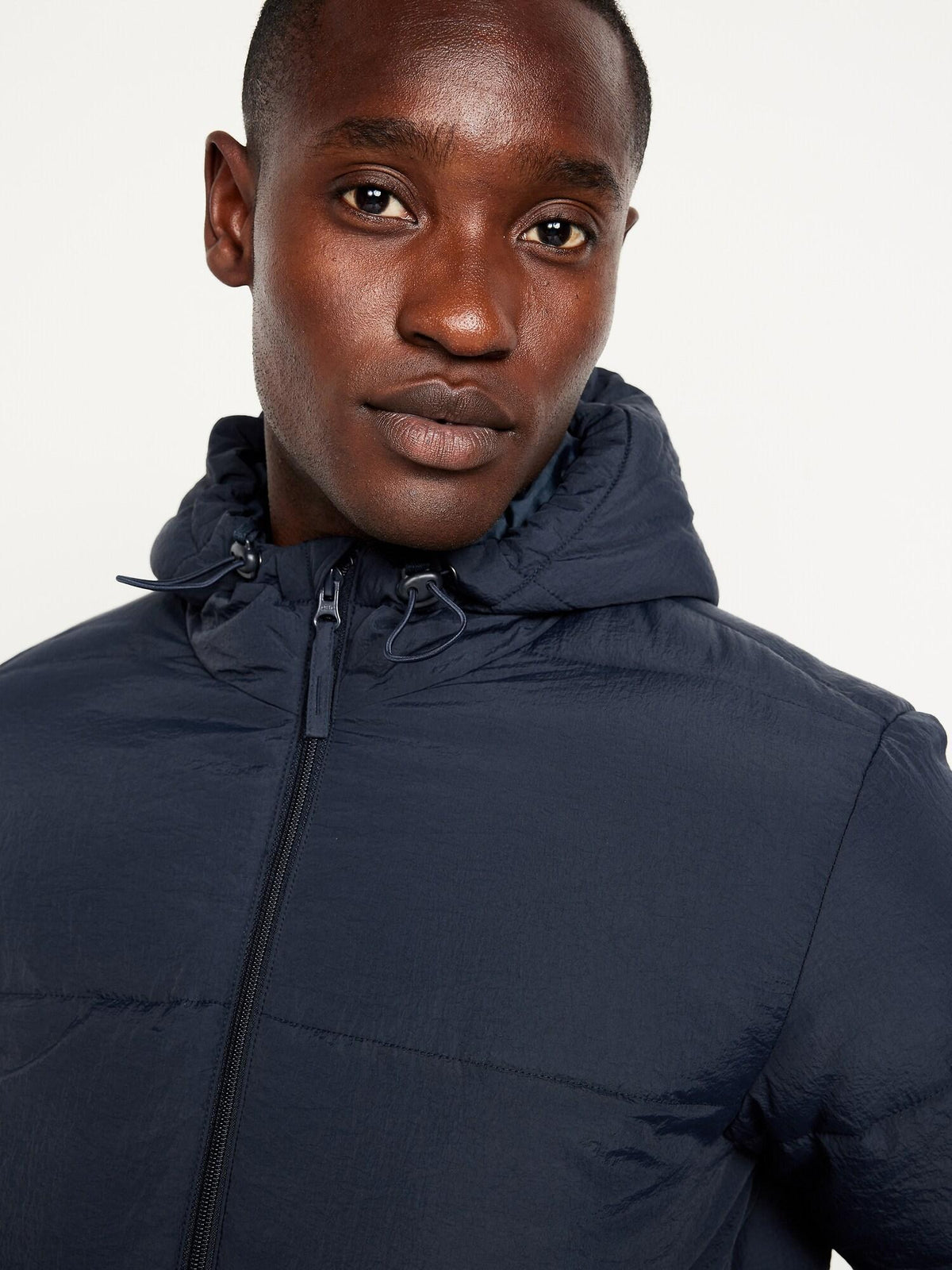 Water-Resistant Hooded Puffer Jacket