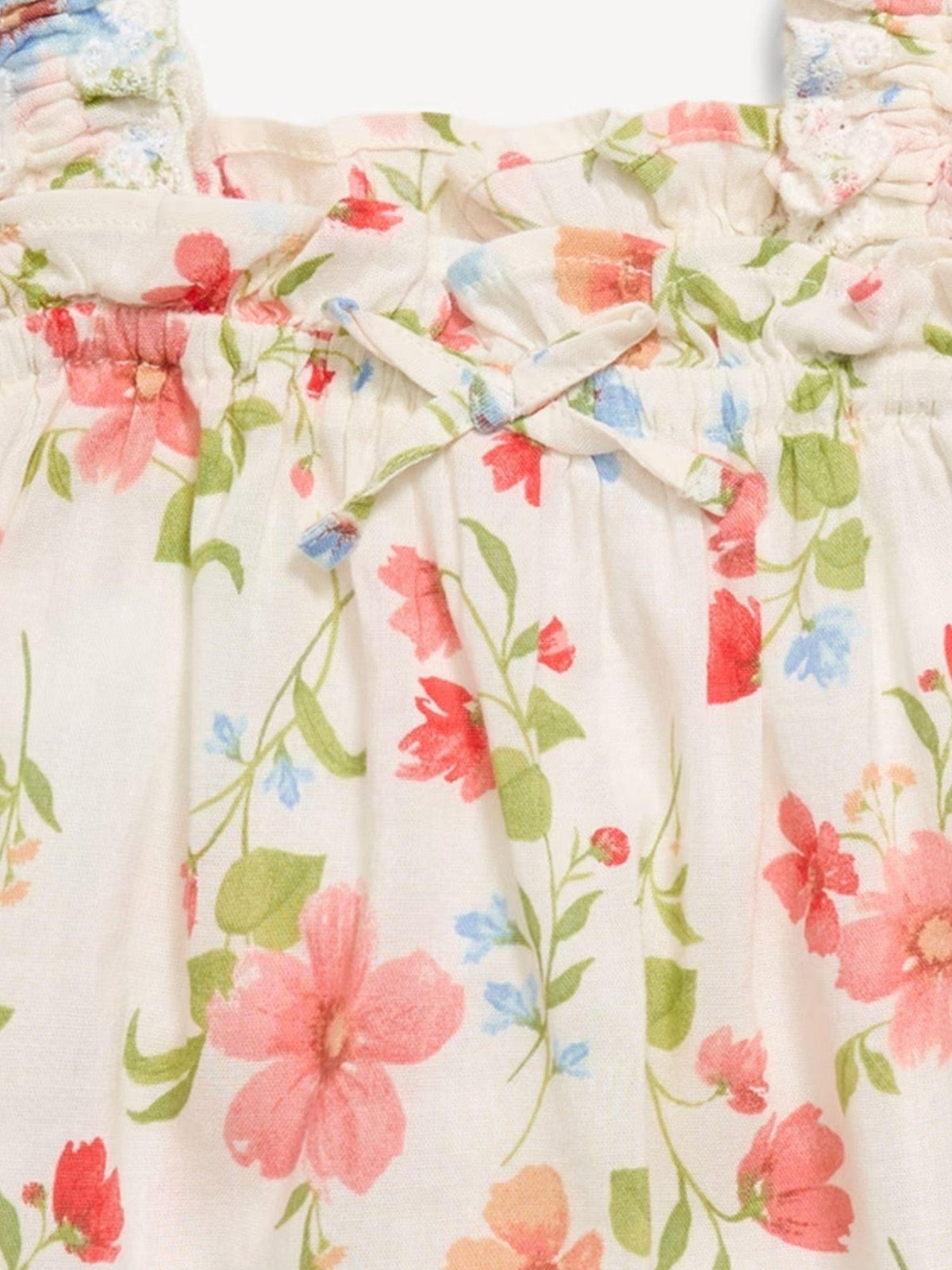 Printed Sleeveless Ruffled Top for Toddler Girls