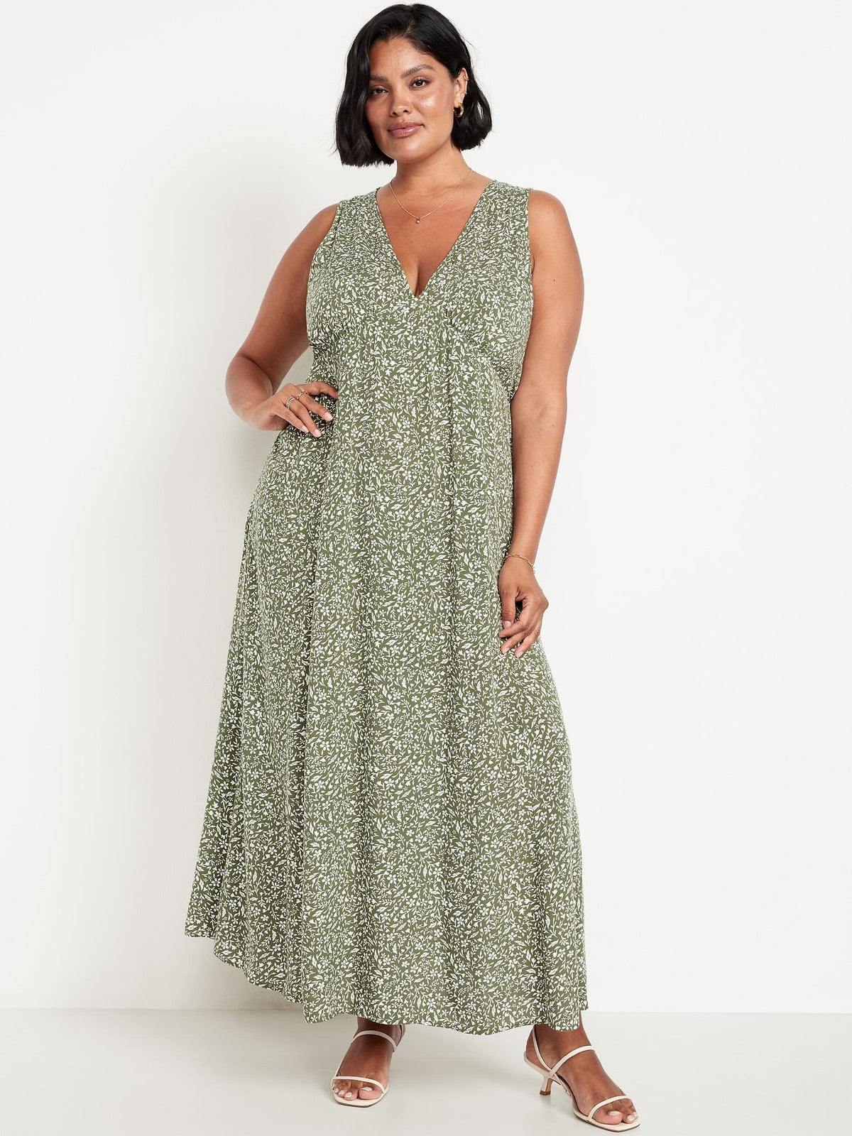 Fit & Flare Floral Maxi Dress