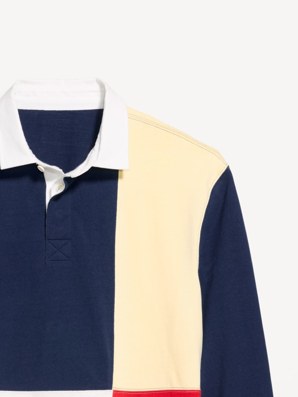 Color-Block Rugby Polo