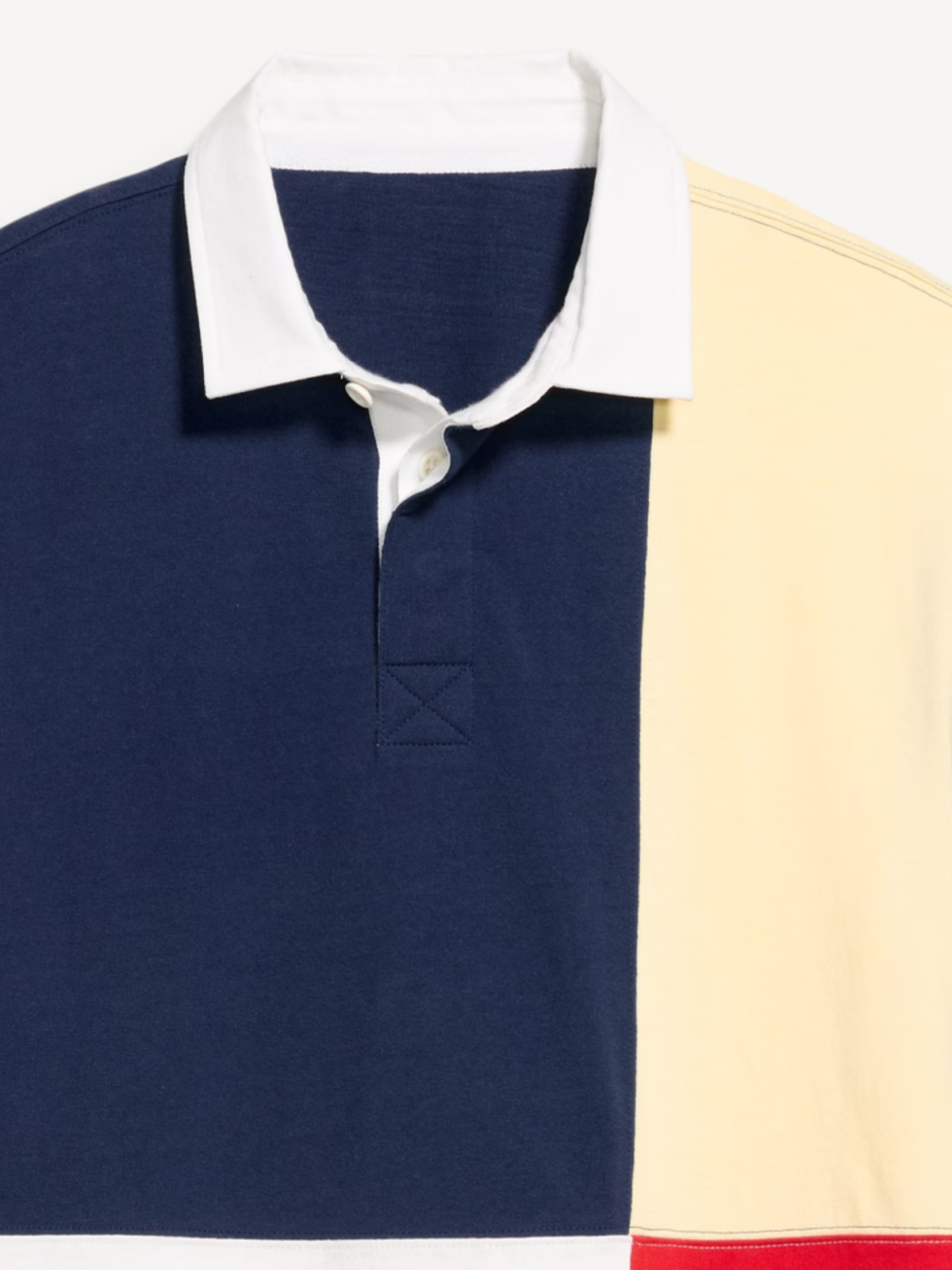 Color-Block Rugby Polo