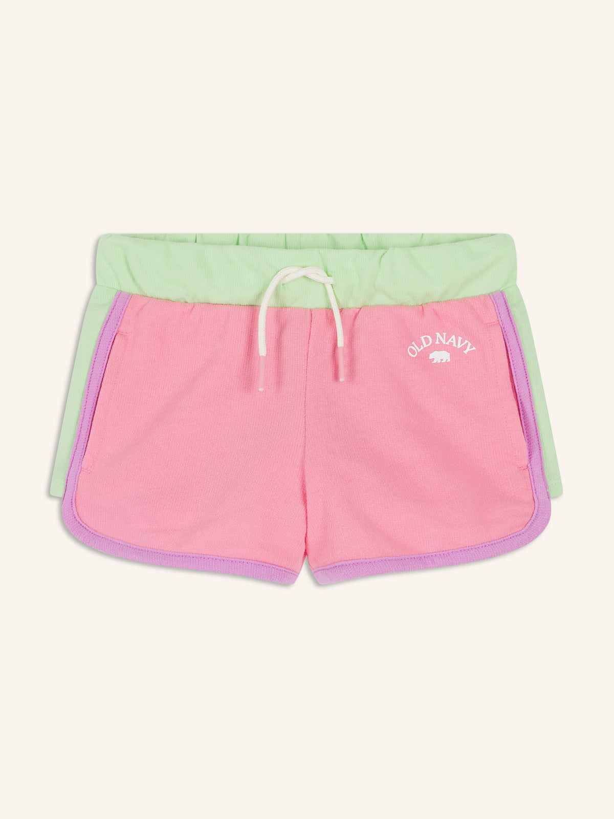 Printed Logo-Graphic Dolphin-Hem Cheer Shorts for Girls