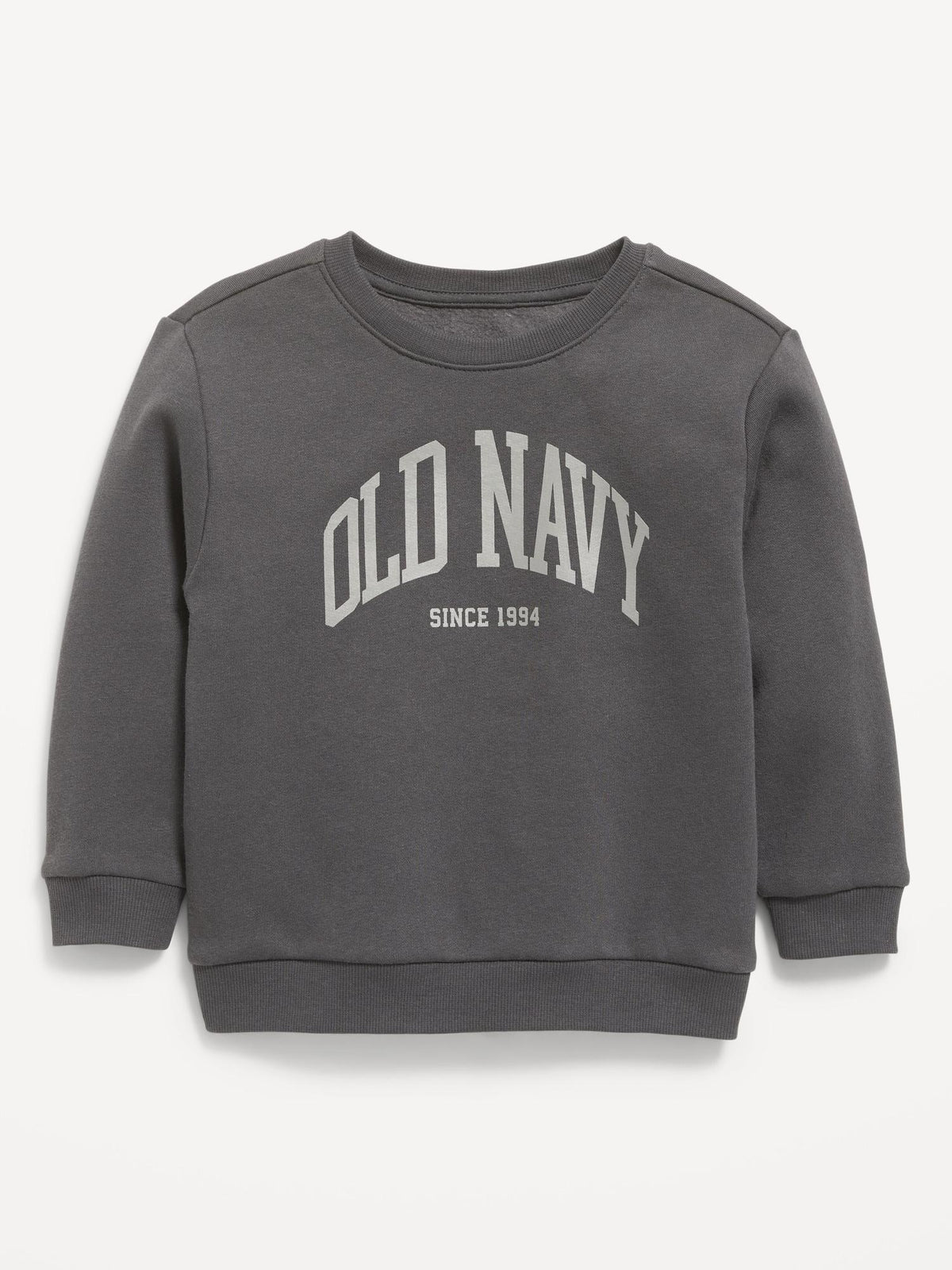 Oversized Unisex Logo-Graphic Crew-Neck Sweatshirt for Toddler