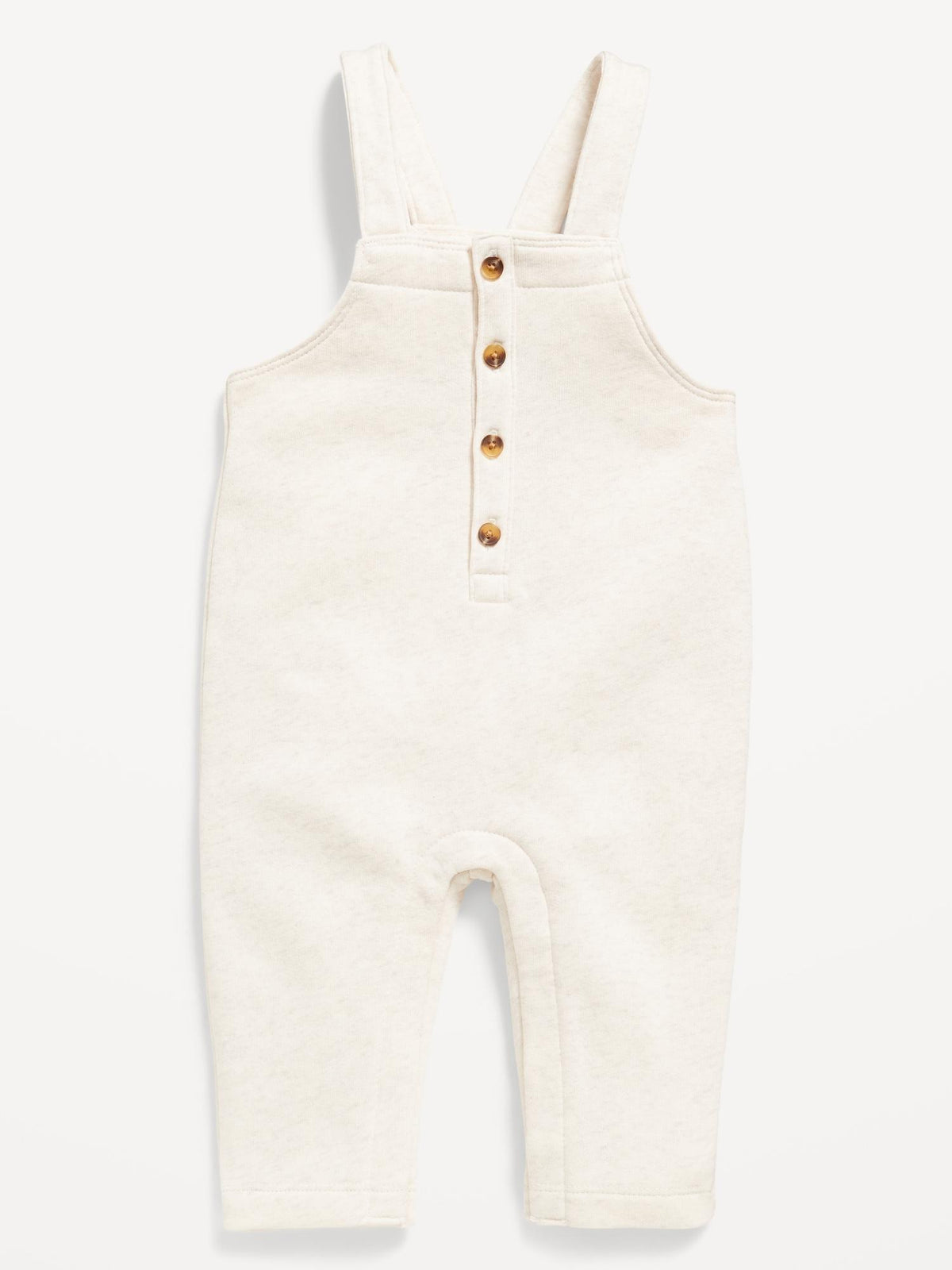 Fleece Button-Front Overalls for Baby