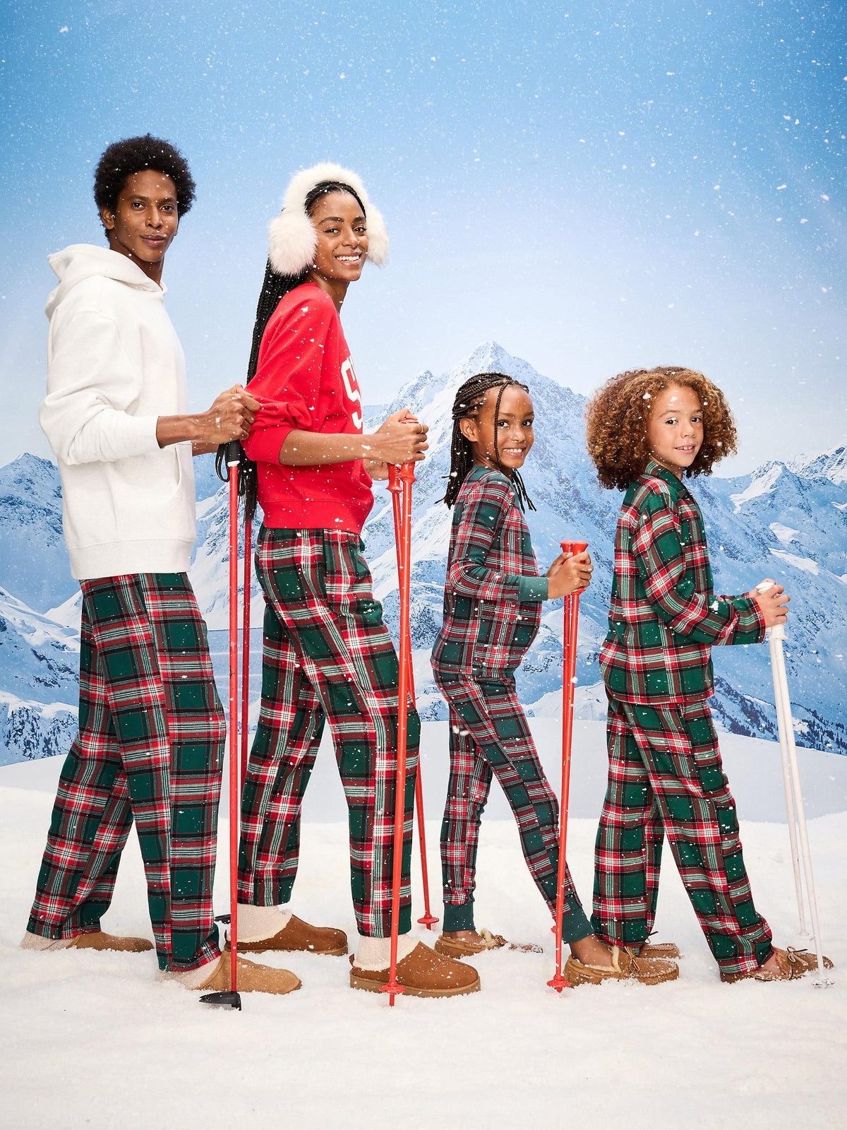 Plaid Flannel Pajama Pant Set for Women