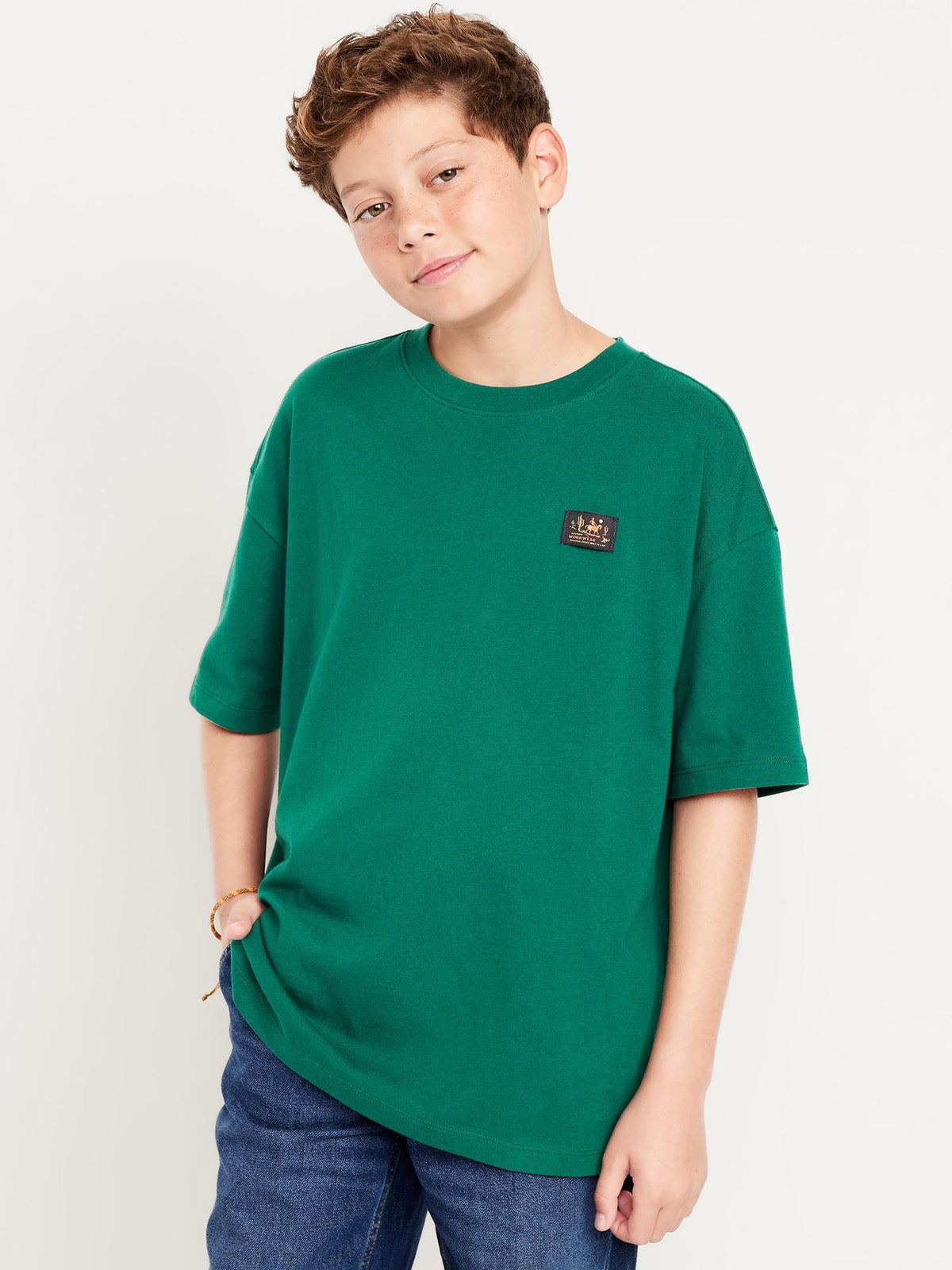 Oversized Short-Sleeve Graphic T-Shirt for Boys