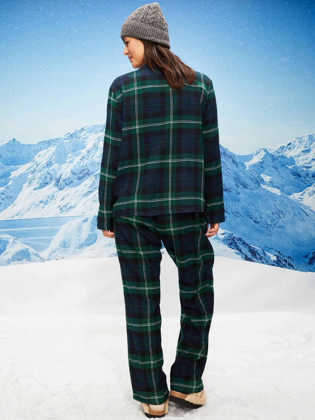 Plaid Flannel Pajama Pant Set