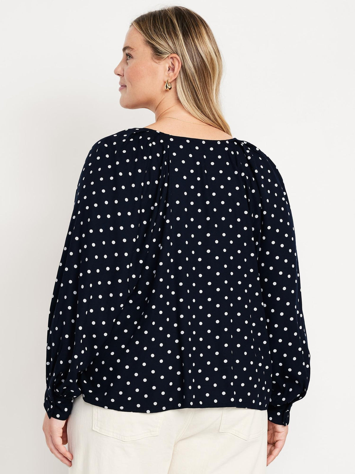 Crepe Button-Down Top