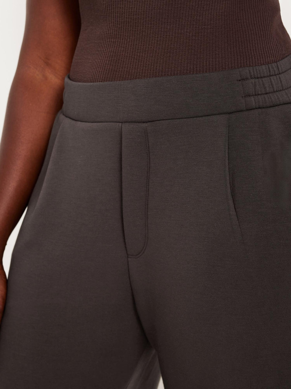 High-Waisted Bounce Fleece Barrel Sweatpants