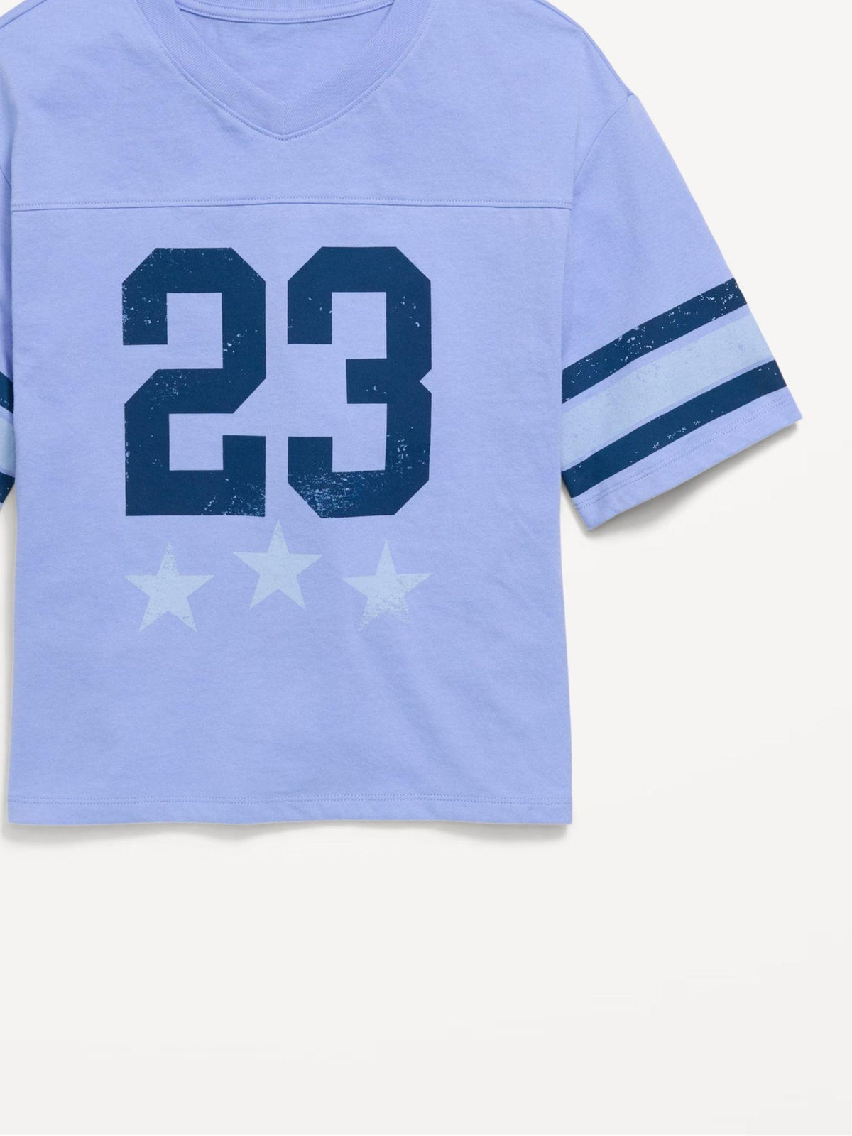 Oversized Football-Style T-Shirt for Girls