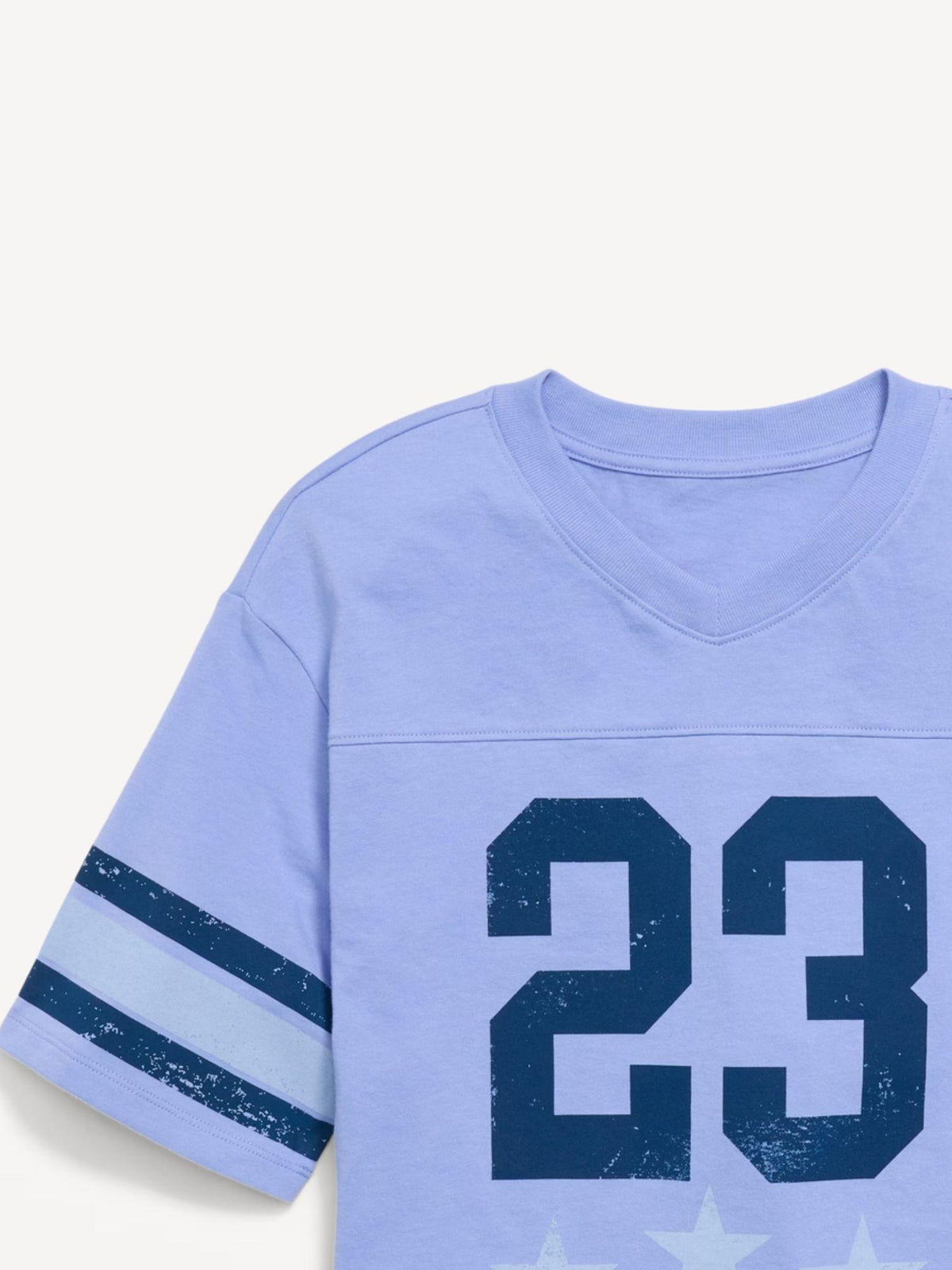 Oversized Football-Style T-Shirt for Girls