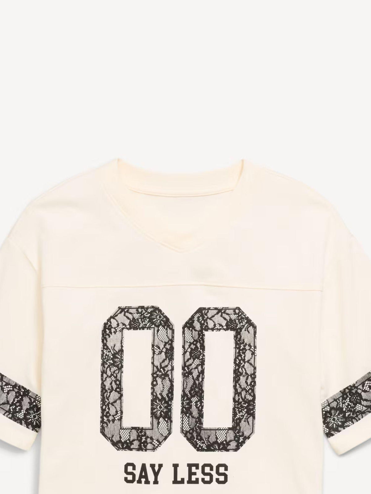 Oversized Football-Style T-Shirt for Girls