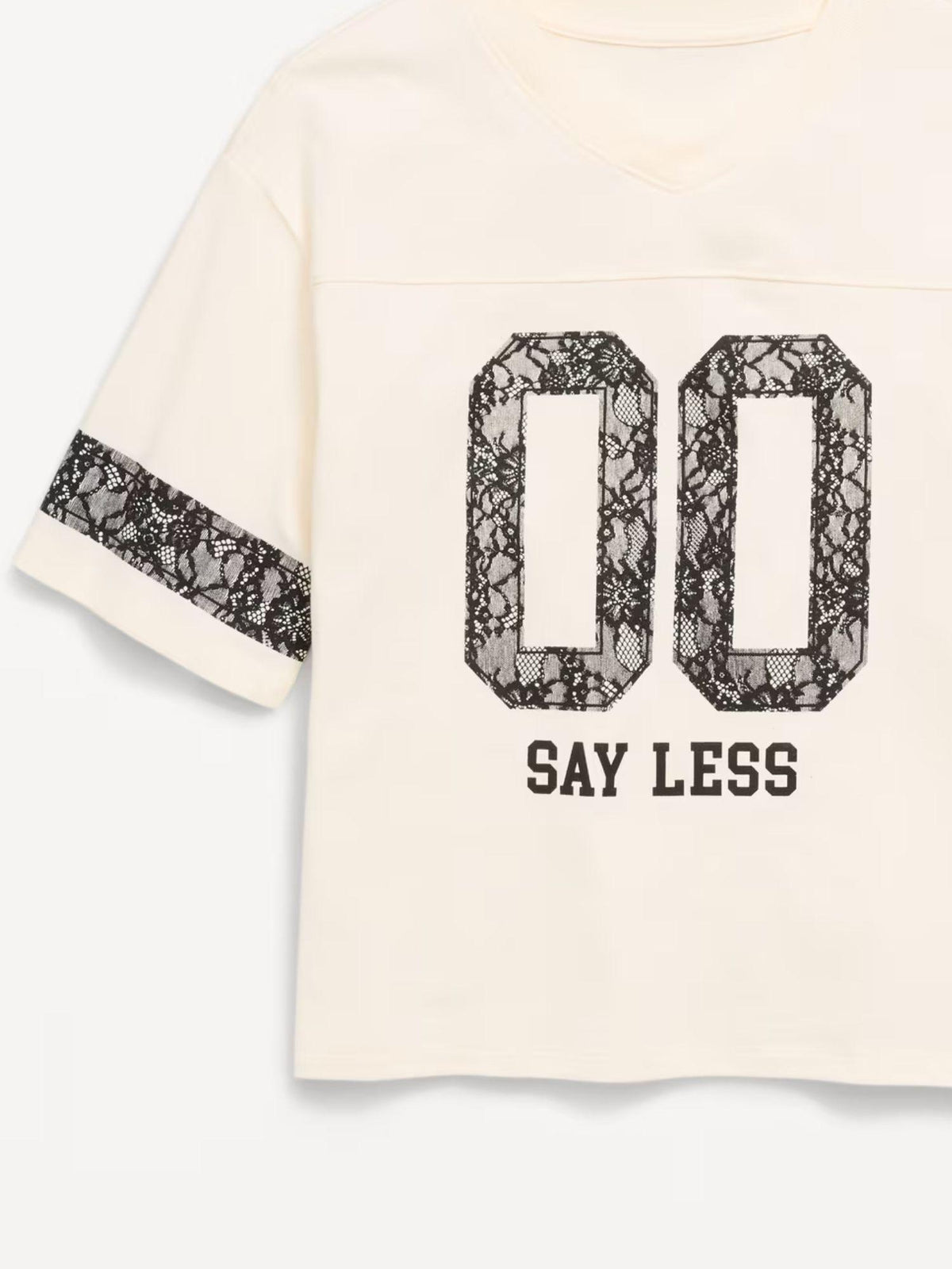 Oversized Football-Style T-Shirt for Girls