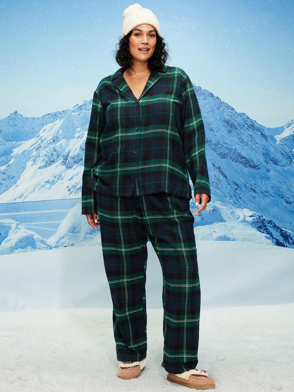 Plaid Flannel Pajama Pant Set