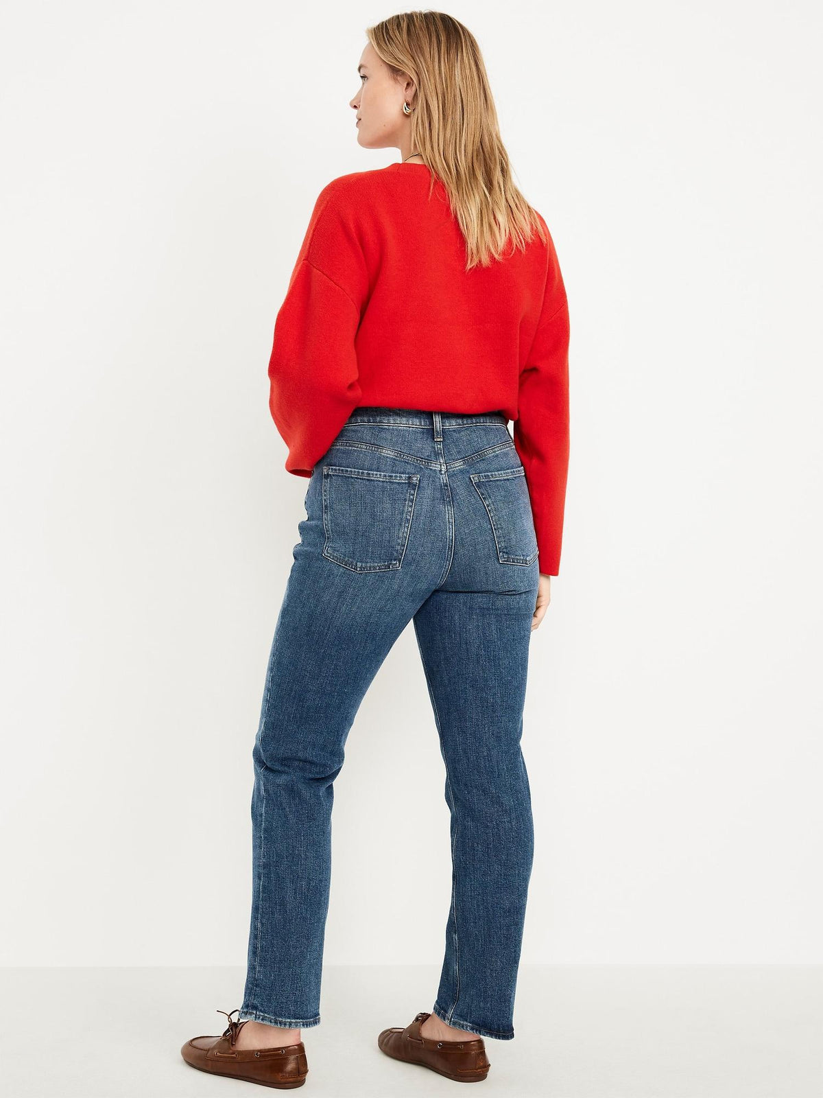 Extra High-Waisted Straight Jeans