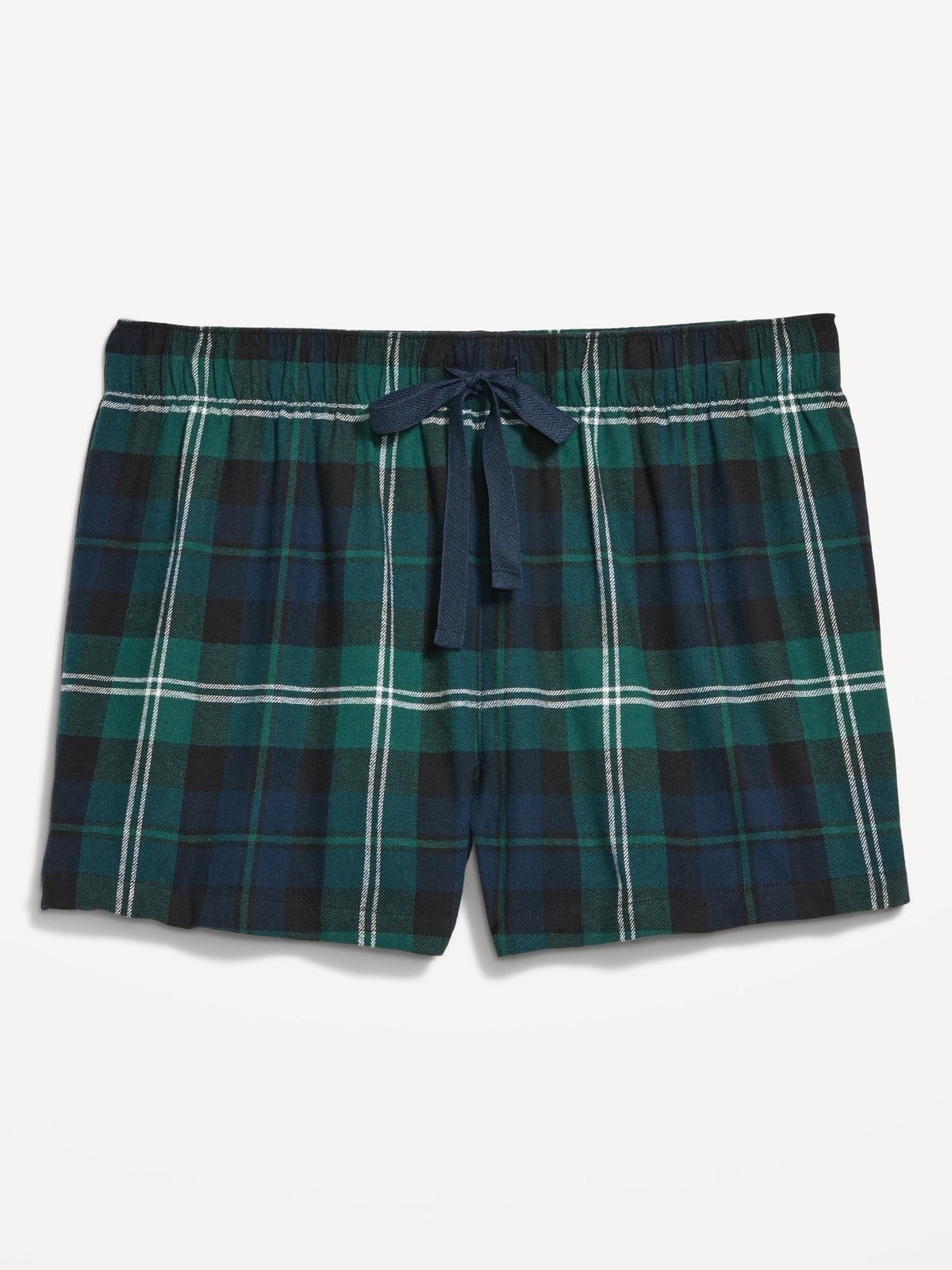 Plaid Flannel Pajama Boxer Shorts