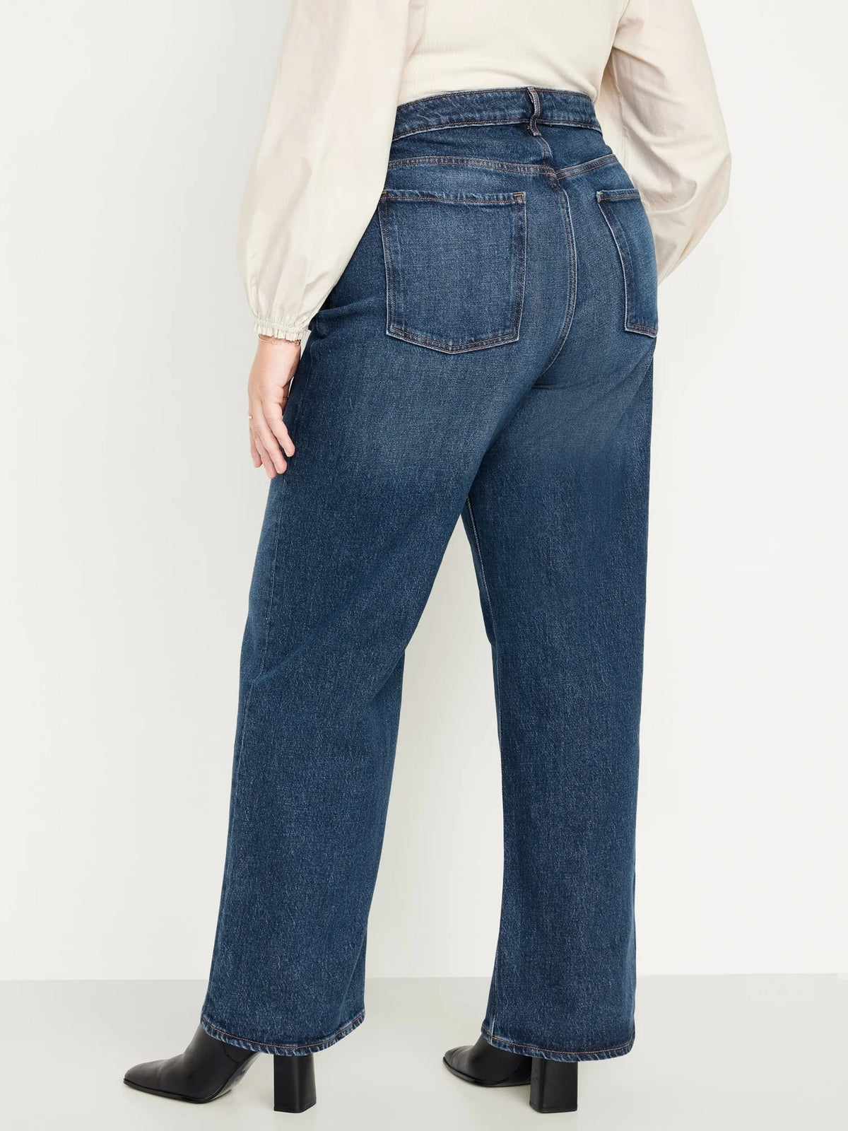Extra High-Waisted Wide-Leg Jeans for Women