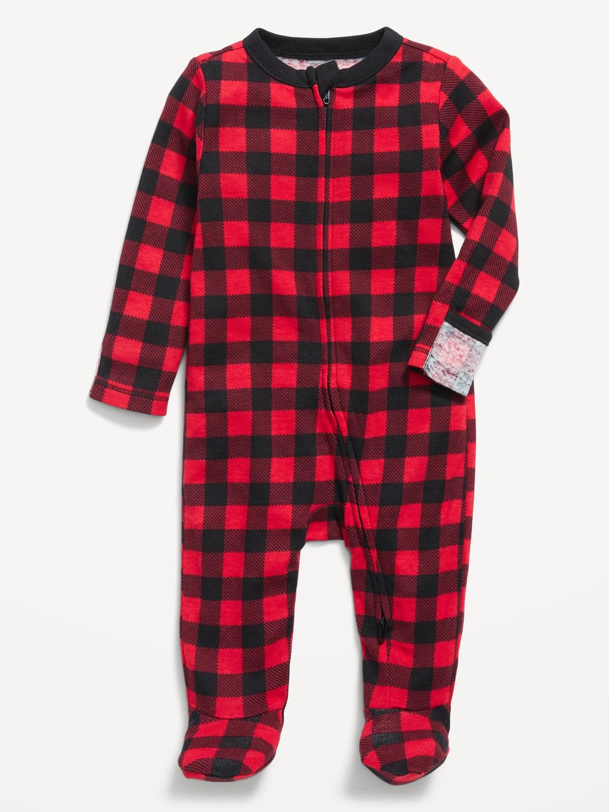 Snug-Fit 2-Way-Zip Footed One-Piece for Baby