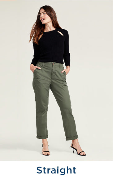 Old Navy Women Green Linen Pants M