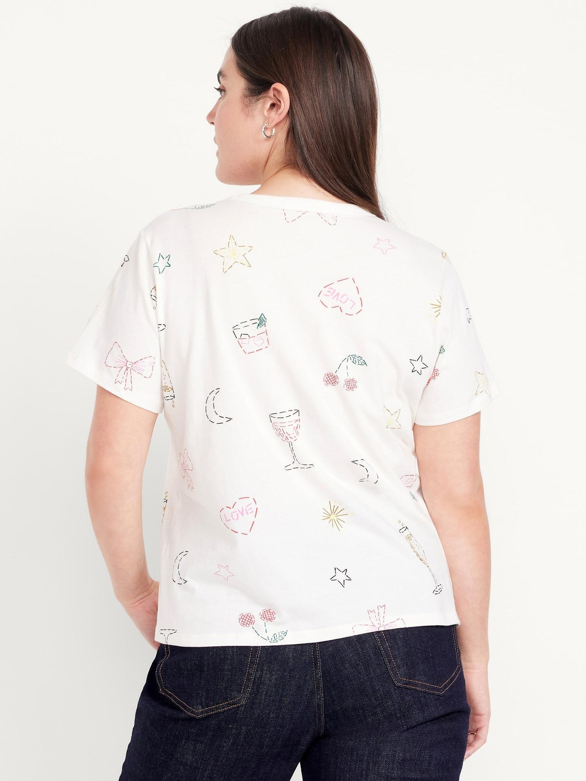 EveryWear Crew-Neck Printed T-Shirt