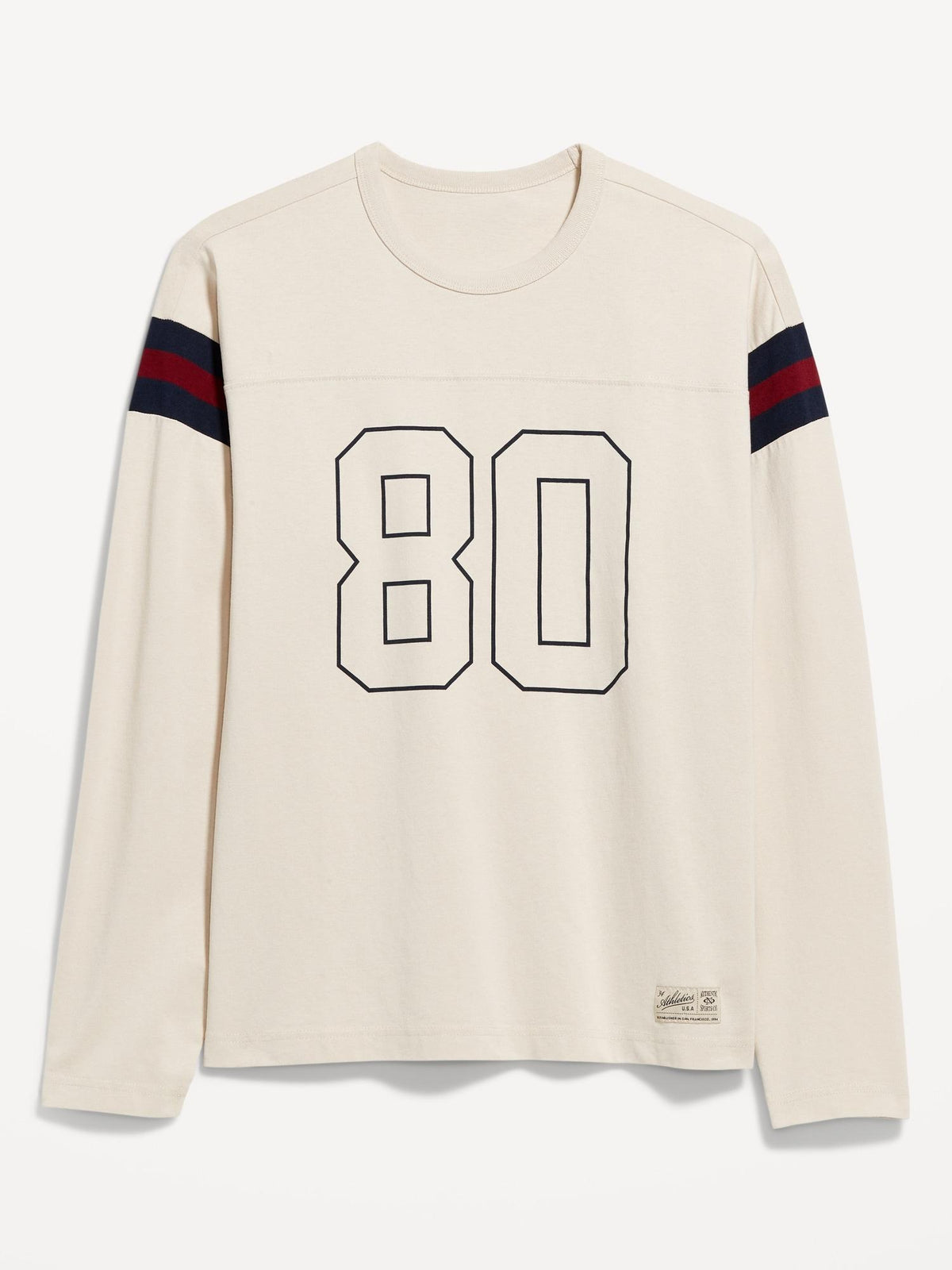 Heavyweight Long-Sleeve Football-Style T-Shirt