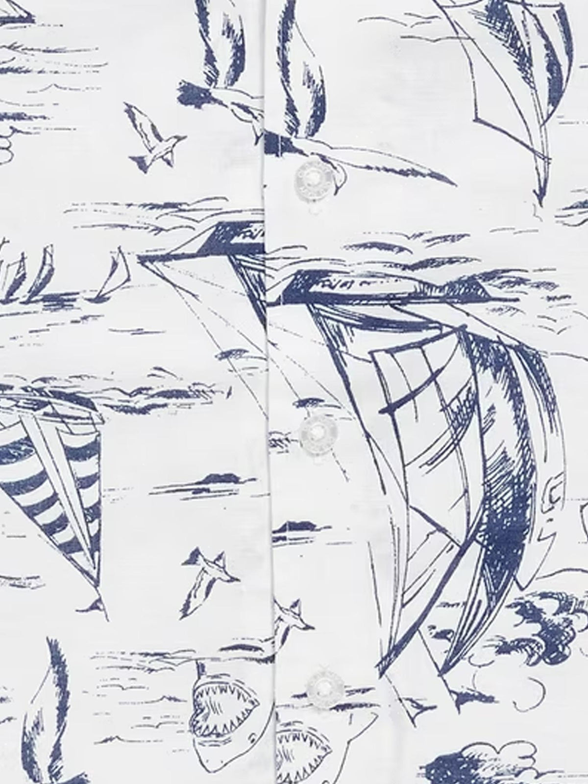 Printed Short-Sleeve Linen-Blend Shirt for Boys