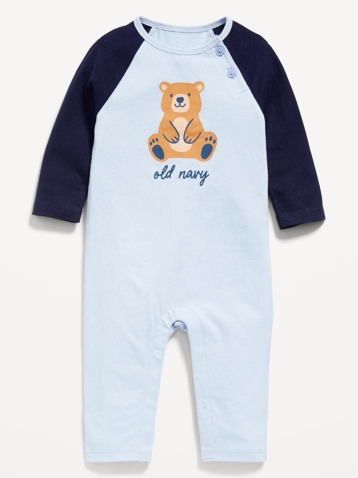 Long-Sleeve Logo-Graphic One-Piece for Baby