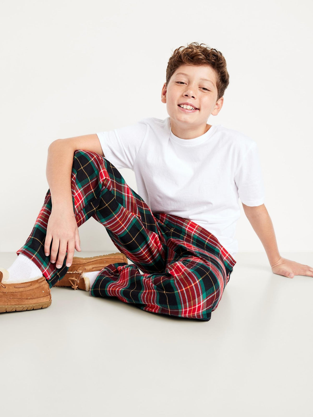 Gender-Neutral Plaid Flannel Pajama Pants for Kids