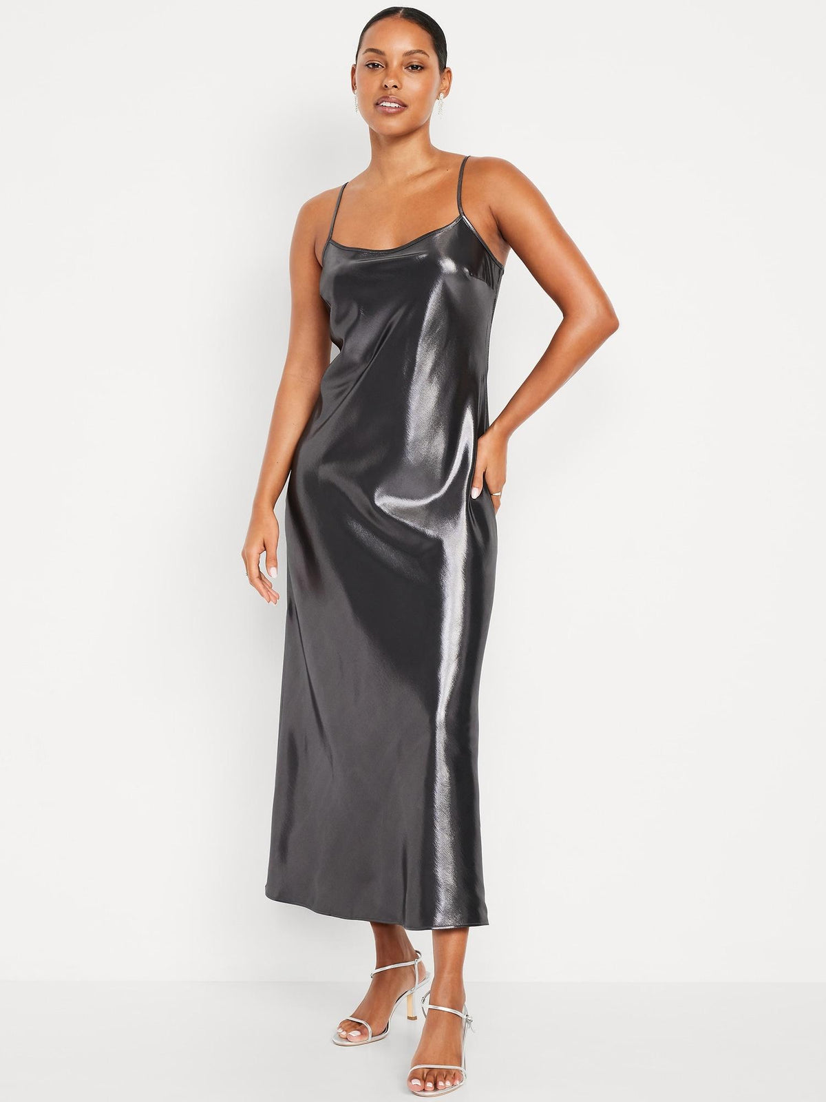 Shine Satin Maxi Dress Shine Satin Maxi Dress