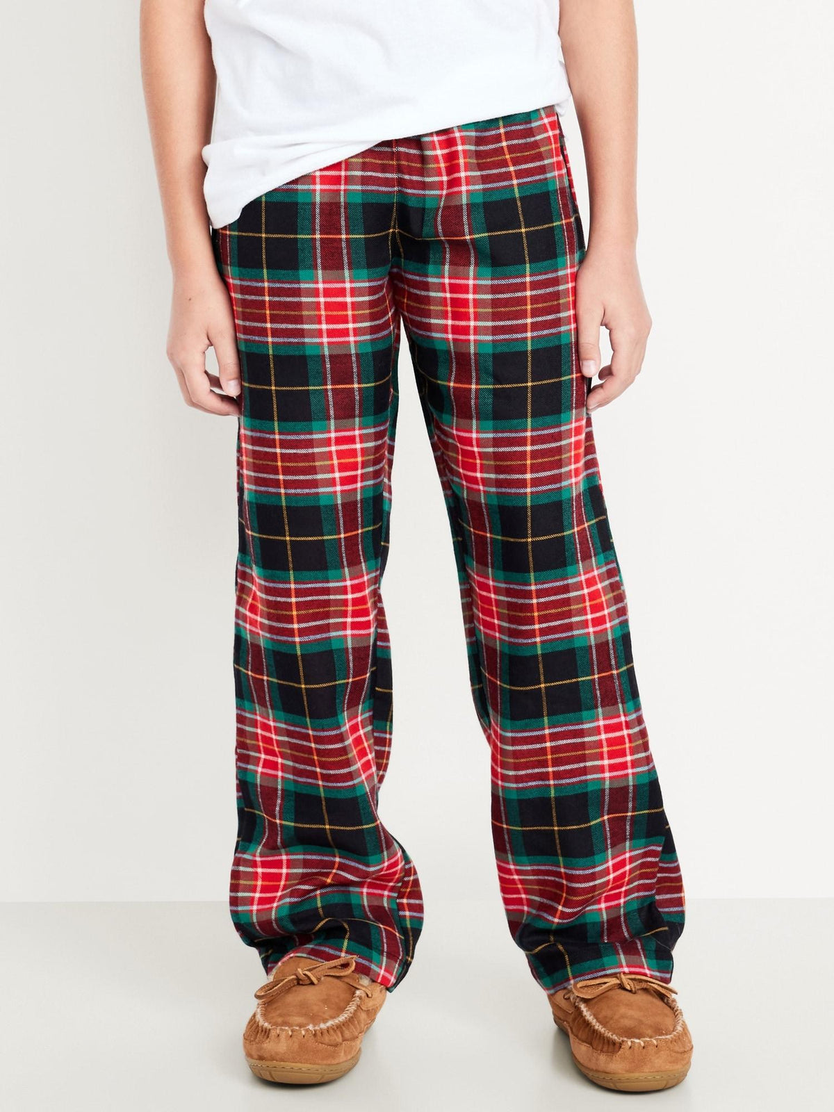 Gender-Neutral Plaid Flannel Pajama Pants for Kids