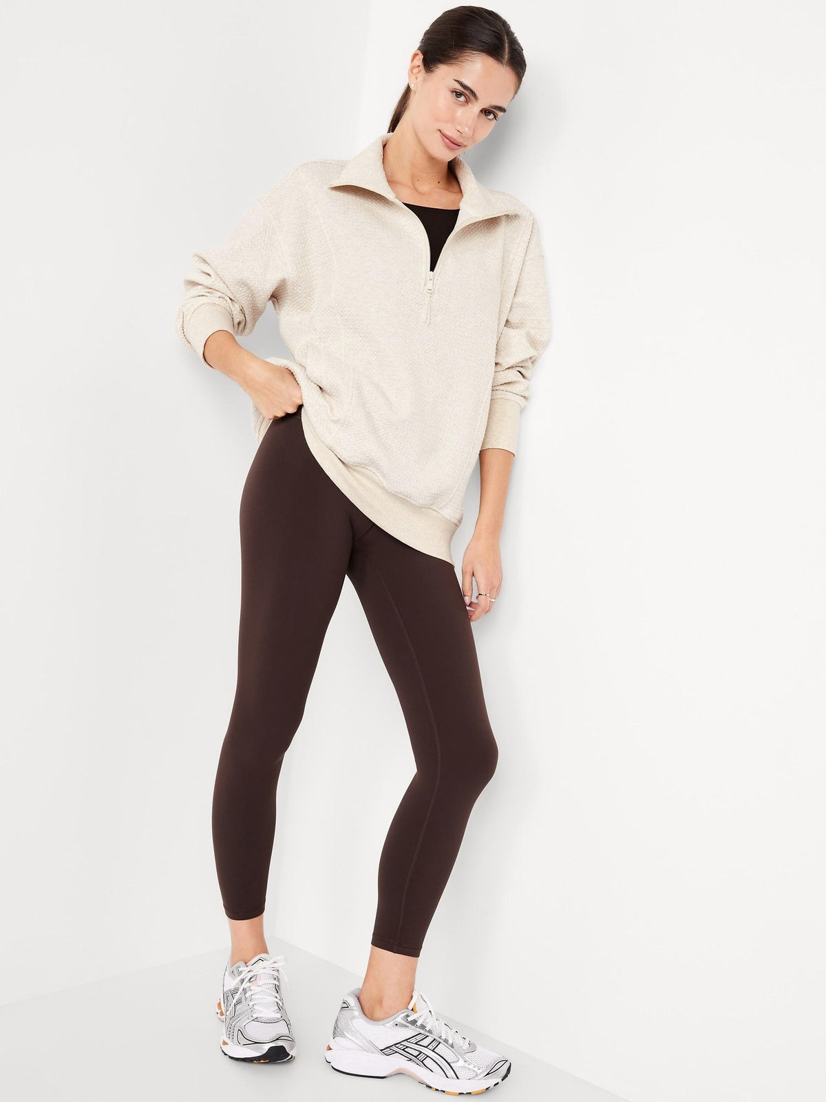 Dynamic Fleece Oversized Tunic Sweatshirt