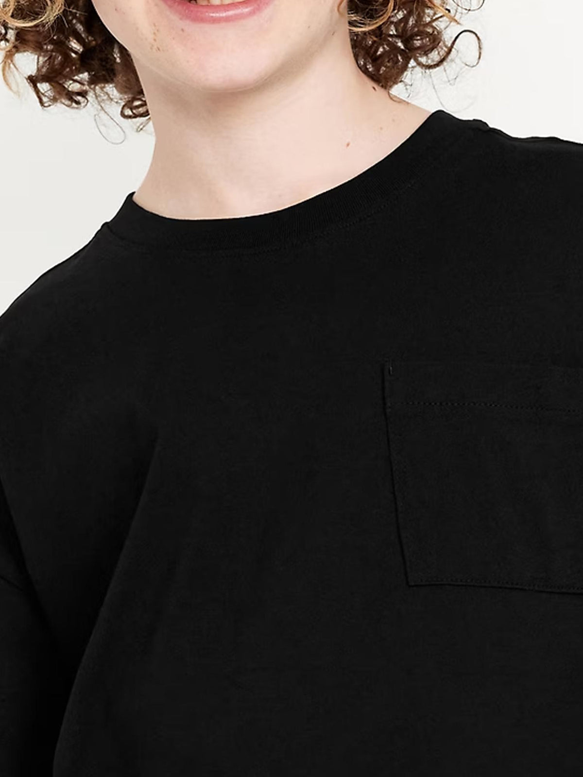 Oversized Short-Sleeve Pocket T-Shirt for Boys
