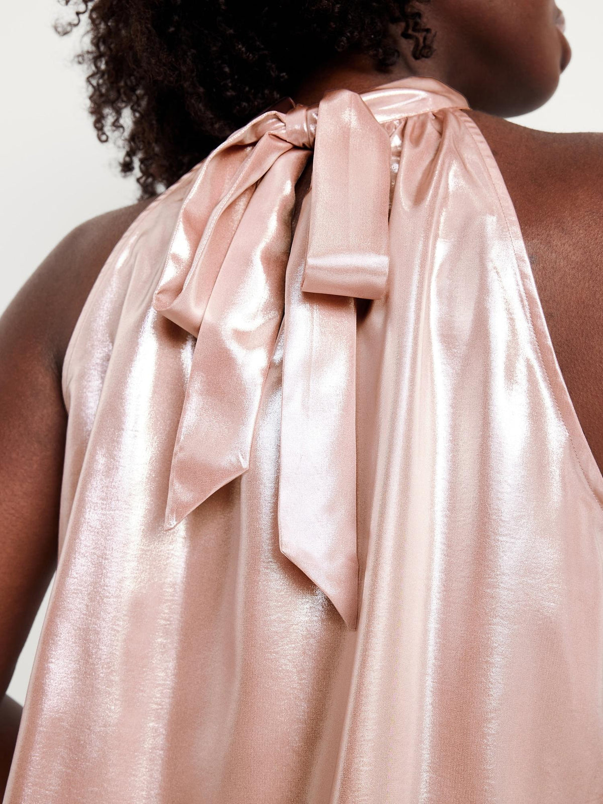 Satin Shine Halter Top