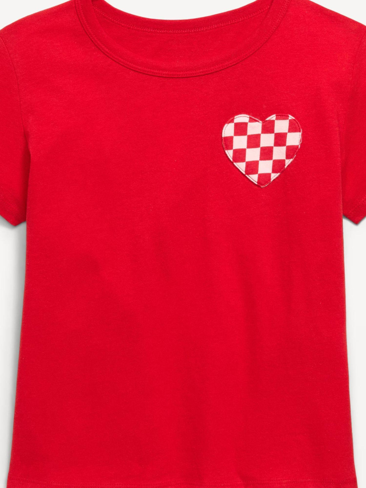 Softest Short-Sleeve Heart-Pocket T-Shirt for Girls